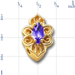 80794 Amethyst Bracelet Slide 